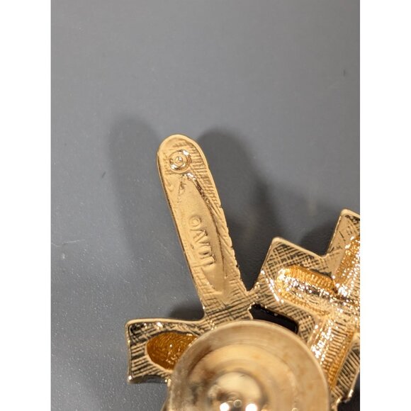 Vintage Avon Number 1 Nurse Pin Brooch Gold Tone Red Cross - Picture 5 of 6